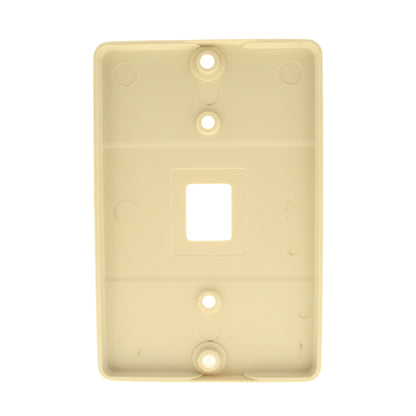 Leviton 40257-I Ivory Modular Phone Jack Wall Mount Screw Terminals Outlet Plate