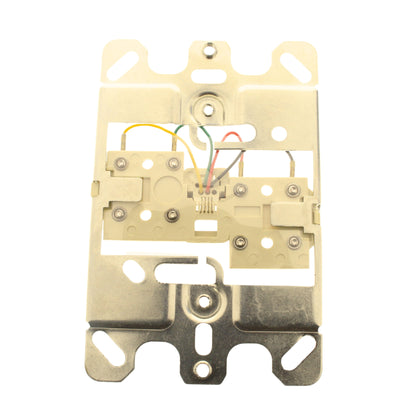 Leviton 40257-I Ivory Modular Phone Jack Wall Mount Screw Terminals Outlet Plate