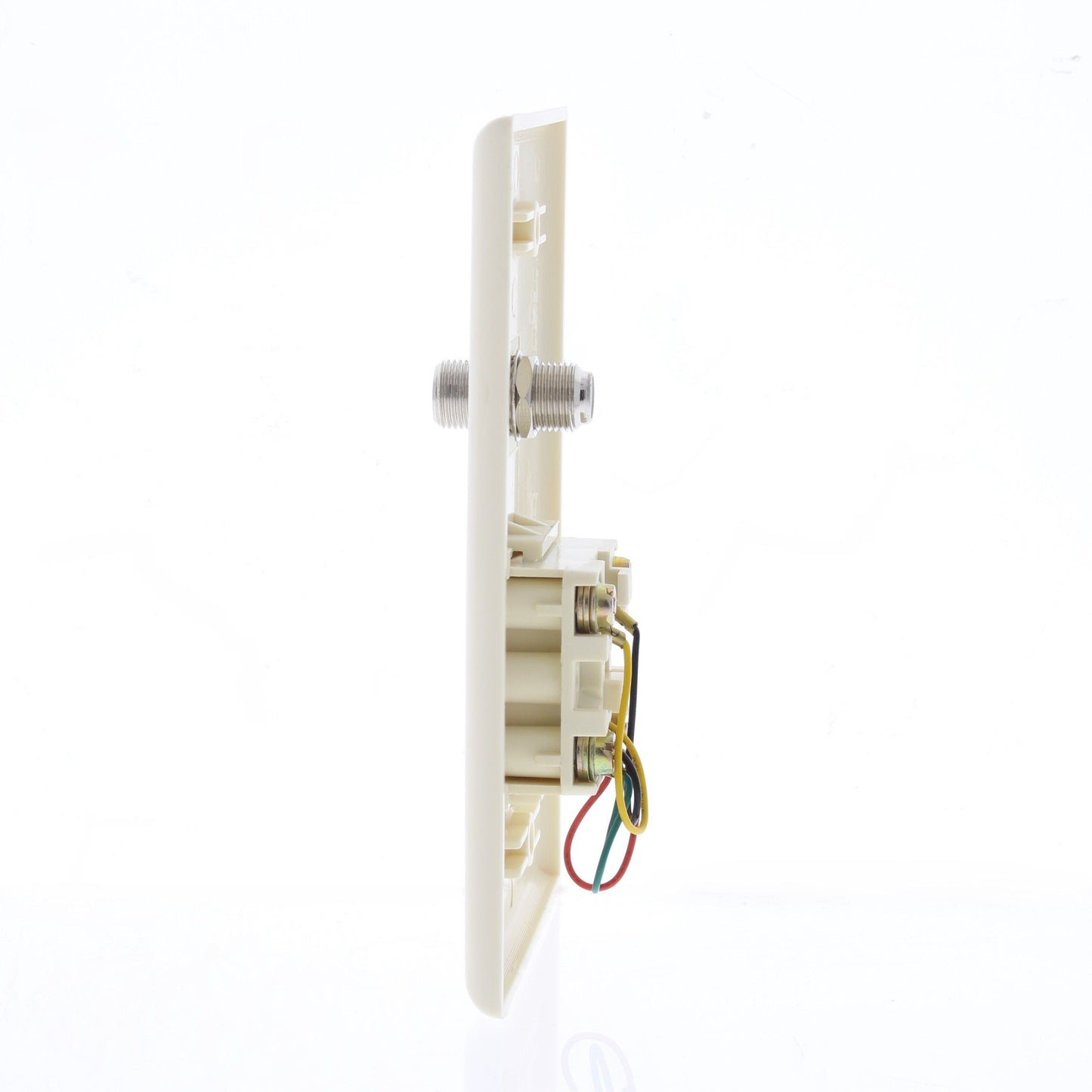 Leviton 40259-A Almond 1-Gang Cable CATV Jack Phone Wallplates Type 625D 10-Pack