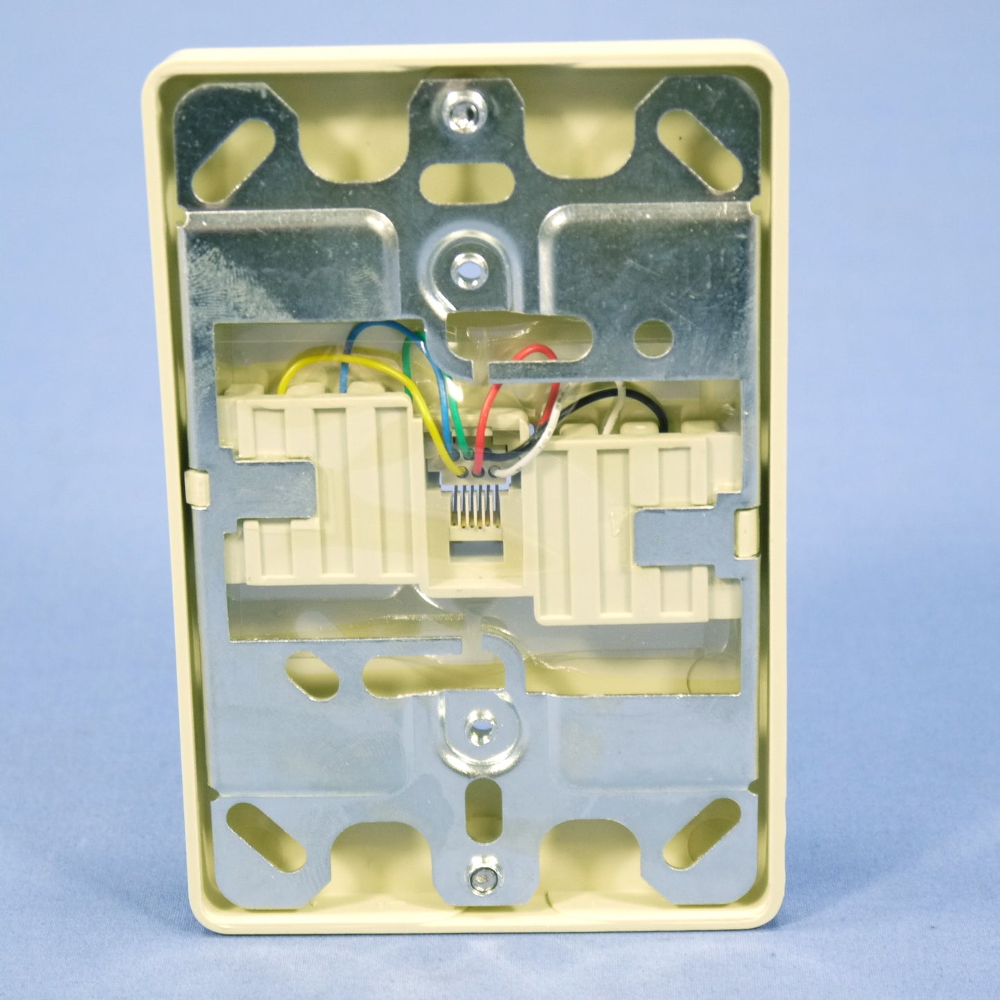 Leviton Ivory Quickconnect Wall Mount Type 630A Telephone Outlet Jack 40263-I