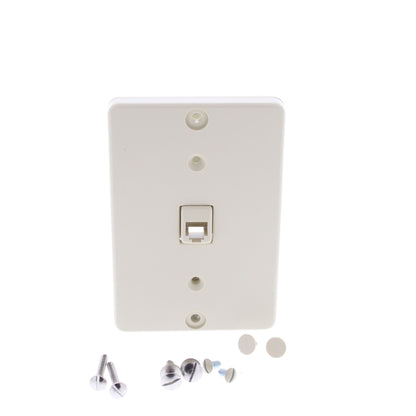 Leviton Ivory Quickconnect Wall Mount Type 630A Telephone Outlet Jack 40263-I