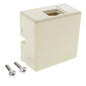 Leviton 40278-KI Ivory Keyed Modular Telephone Jack 8P8C Surface Mount