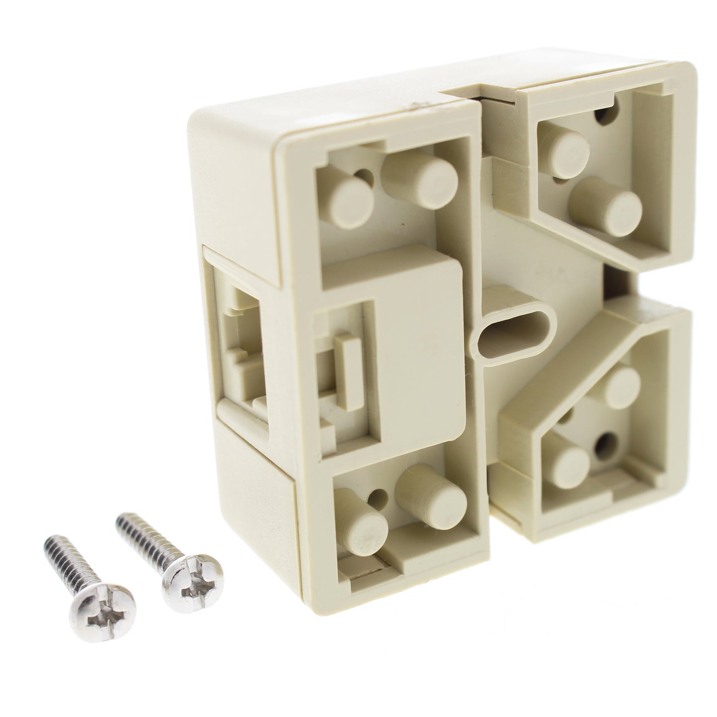 Leviton 40278-KI Ivory Keyed Modular Telephone Jack 8P8C Surface Mount