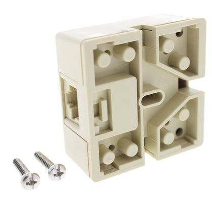 Leviton 40278-KI Ivory Keyed Modular Telephone Jack 8P8C Surface Mount