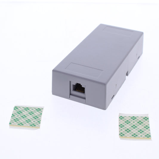 Leviton 40298-G Gray Dual Surface Mount 8P8C Telephone Jack