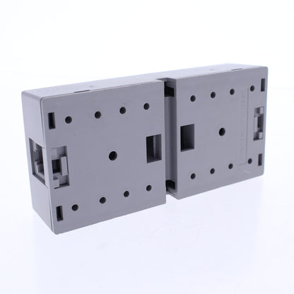 Leviton 40298-G Gray Dual Surface Mount 8P8C Telephone Jack