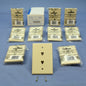 10 Leviton Ivory Duplex Phone Jacks Midway Wall Plate 4-Wire Telephone 40544-I