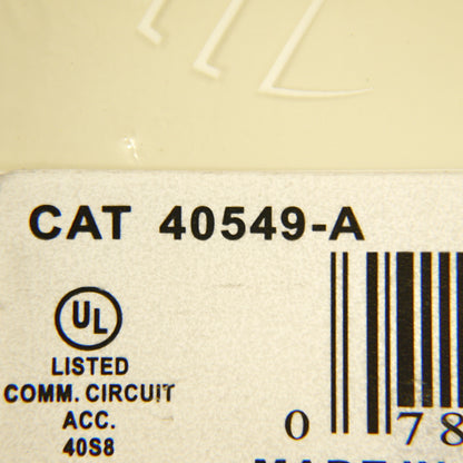 Leviton Almond Large Phone Jack Telephone Wall Plate 6-Position 4-Wire 40549-A