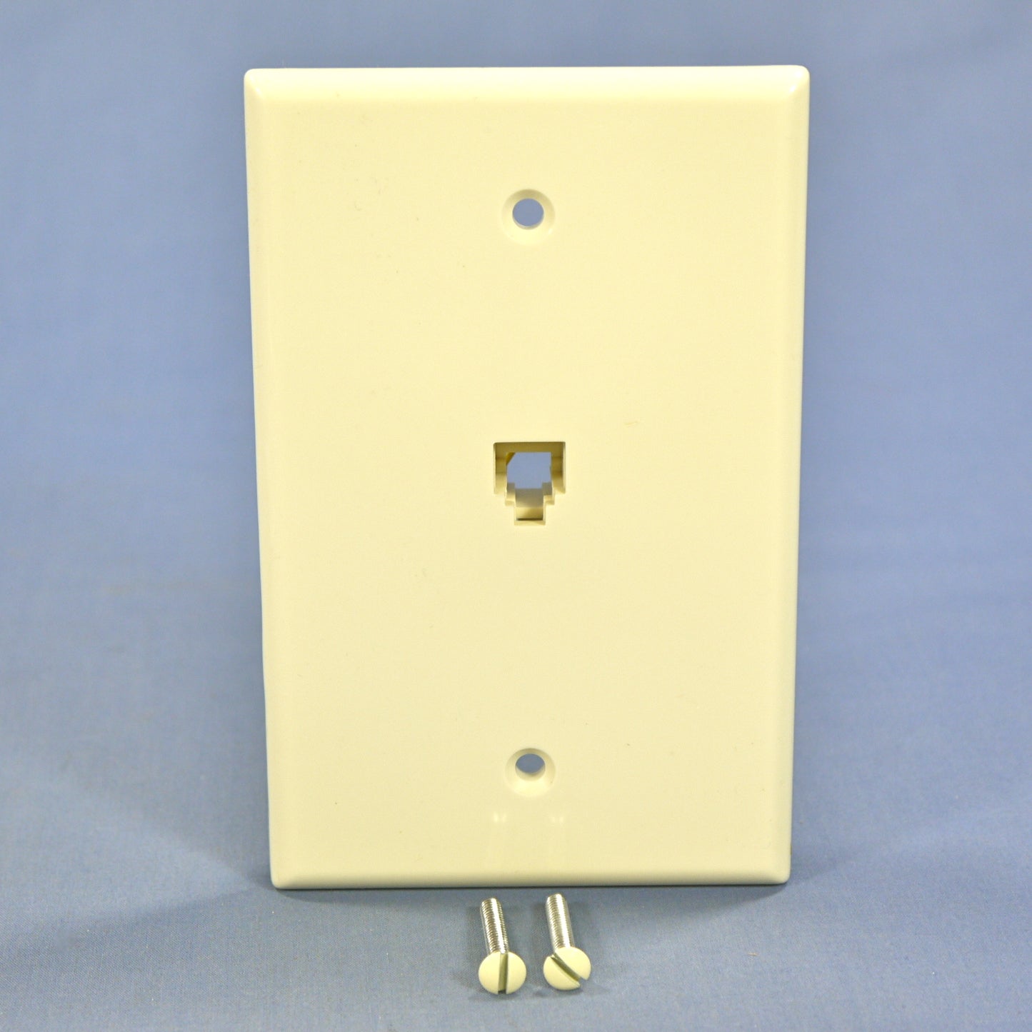 Leviton Almond Large Phone Jack Telephone Wall Plate 6-Position 4-Wire 40549-A