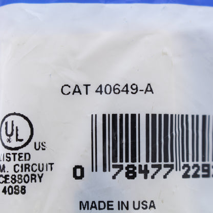 Leviton 40649-A Almond 1-Gang Phone Jack Unbreakble Decora Insert Wallplate 10pc