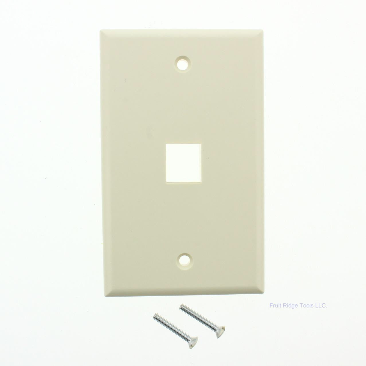 Leviton 40701-BA Almond 1-Gang Quickport Jack 1-Port Nylon Wallplate Nylon Cover