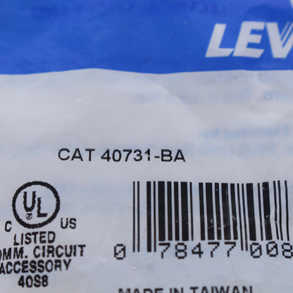 Leviton Almond Quickport F-Type Coax Cable Connector Jack 40731-BA Blue Center