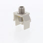 Leviton Lt Almond Quickport Nickel F-Type Coaxial Cable Connector Jack 40731-BT