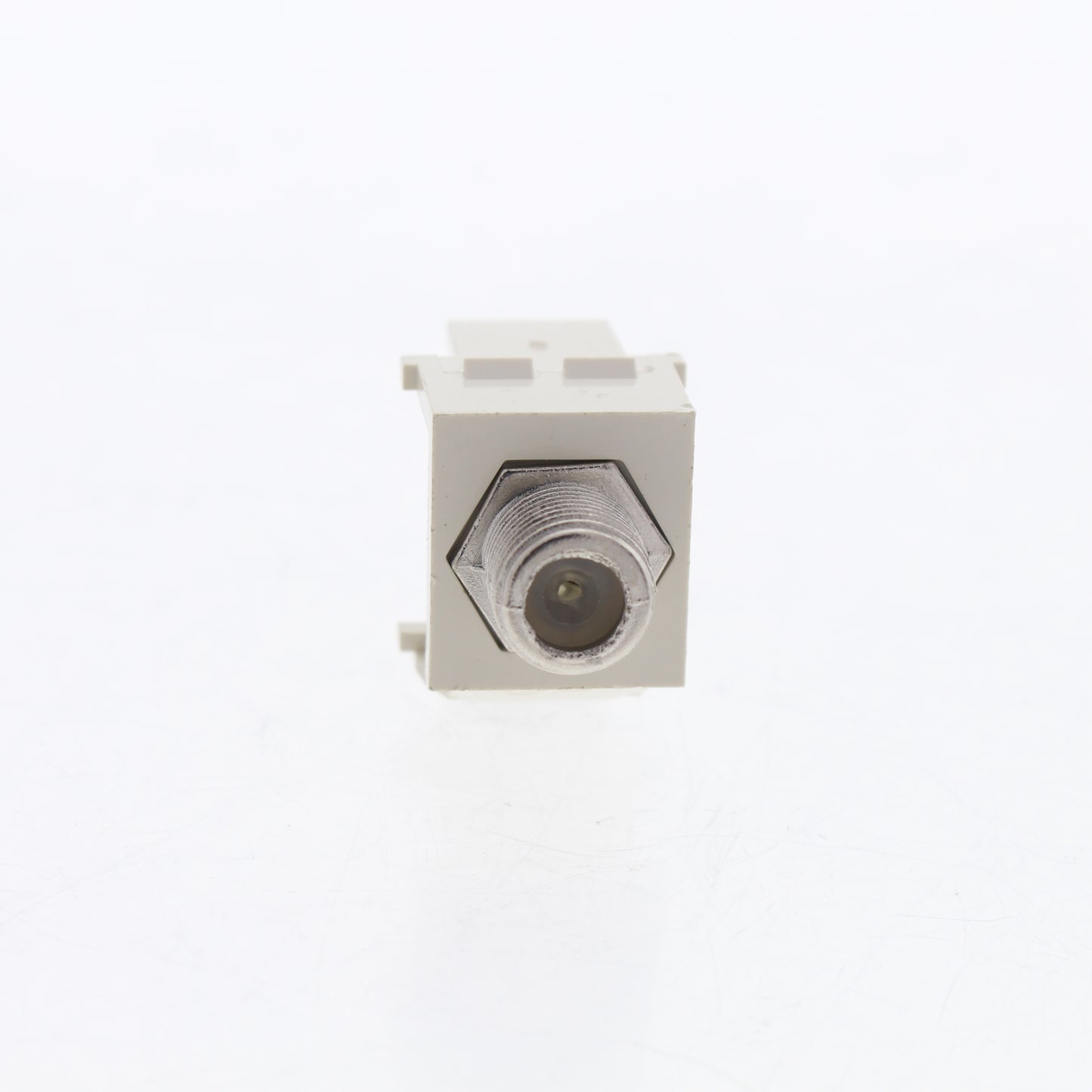 Leviton Lt Almond Quickport Nickel F-Type Coaxial Cable Connector Jack 40731-BT