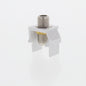 Leviton 40731-BW White Quickport Nickel F-Type Coaxial Cable Connector Jack