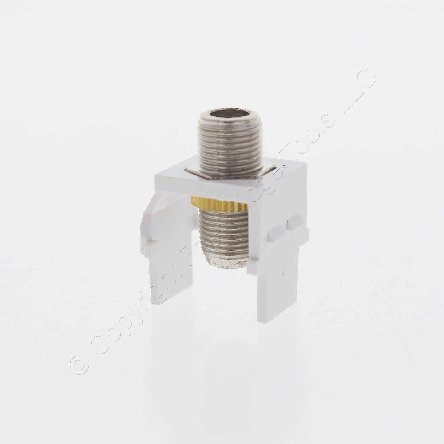 Leviton 40731-BW White Quickport F-Type Coax Cable Connector Jack Insert 10-Pack