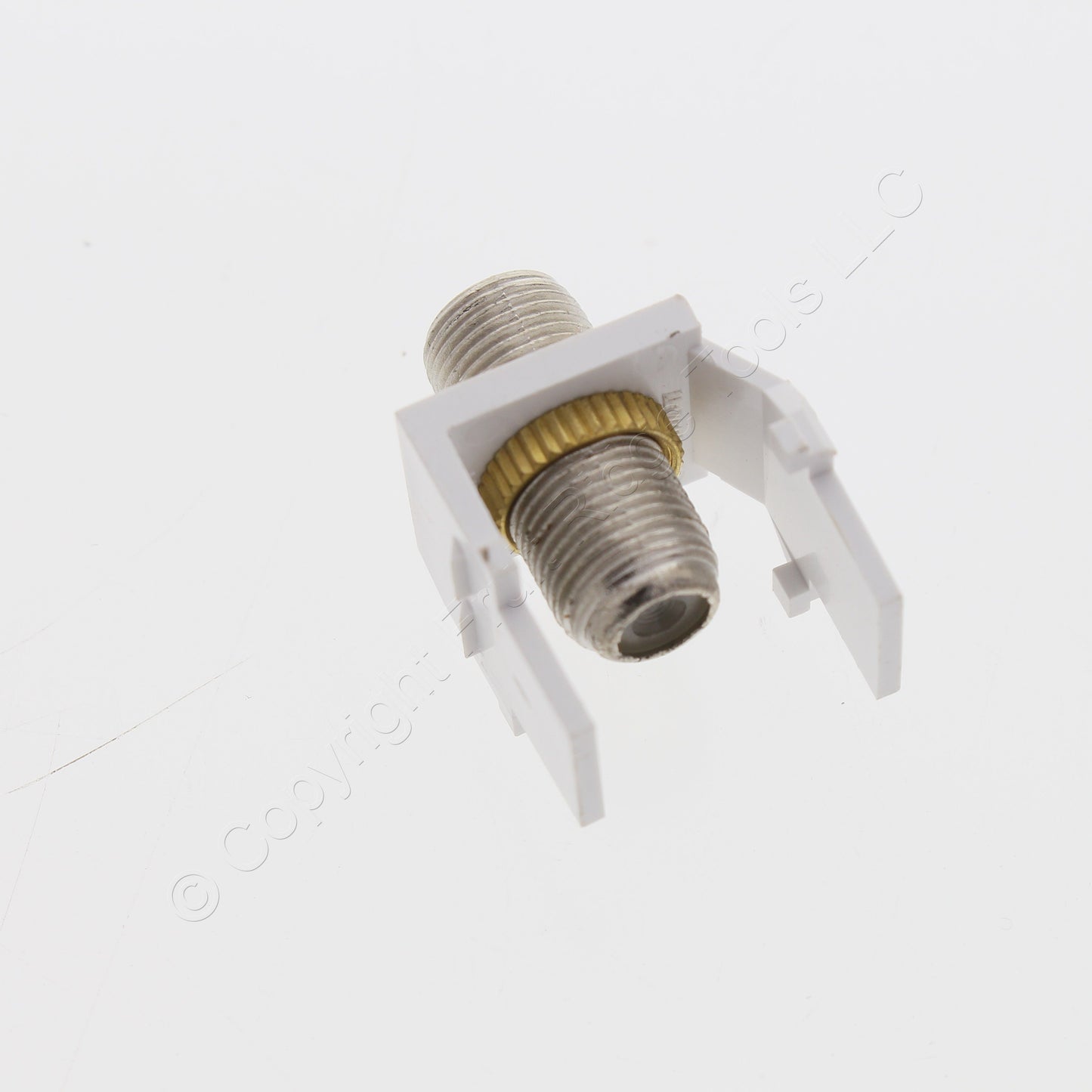Leviton 40731-BW White Quickport F-Type Coax Cable Connector Jack Insert 10-Pack