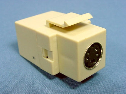 Leviton Quickport Ivory 4-Pin S-Video Female-Female Connector Jack 40734-CVI