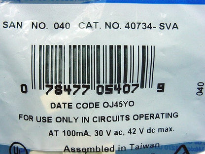 Leviton Almond QuickPort 4-Pin S-Video Jack 110 Termination Cat 5 5e 6 40734-SVA