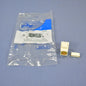 Leviton Quickport Almond RCA Stereo Audio Gold Jack Orange Stripe 40735-ROA