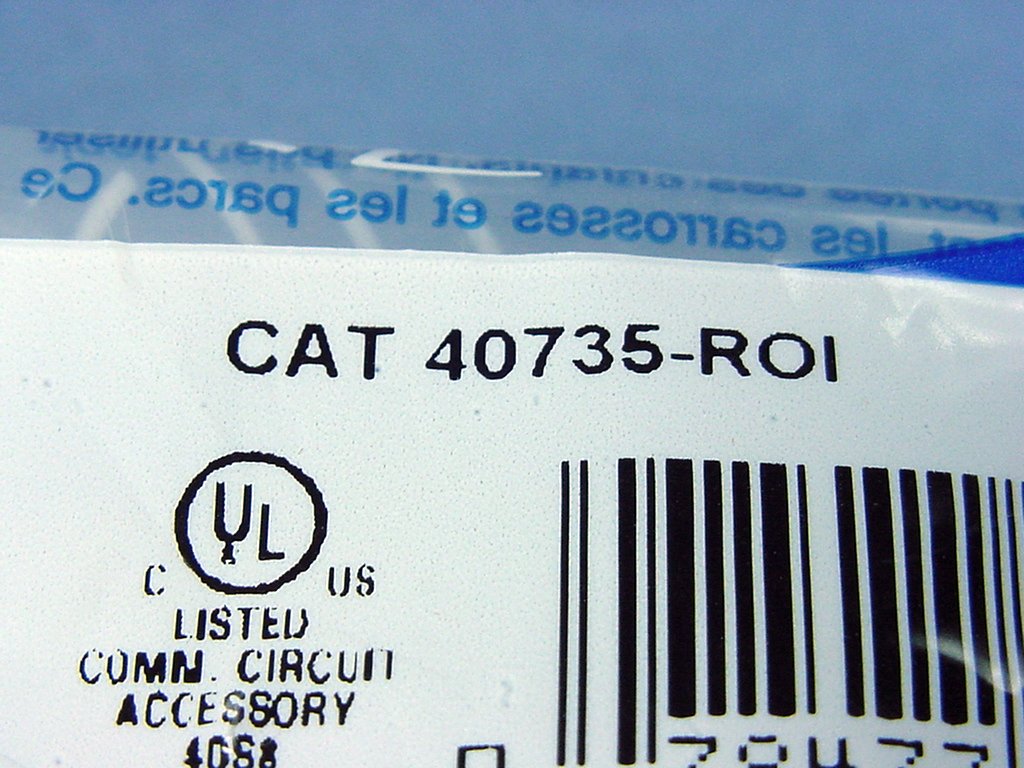 Leviton Quickport Ivory RCA Stereo Audio Gold Jack Orange Stripe 40735-ROI