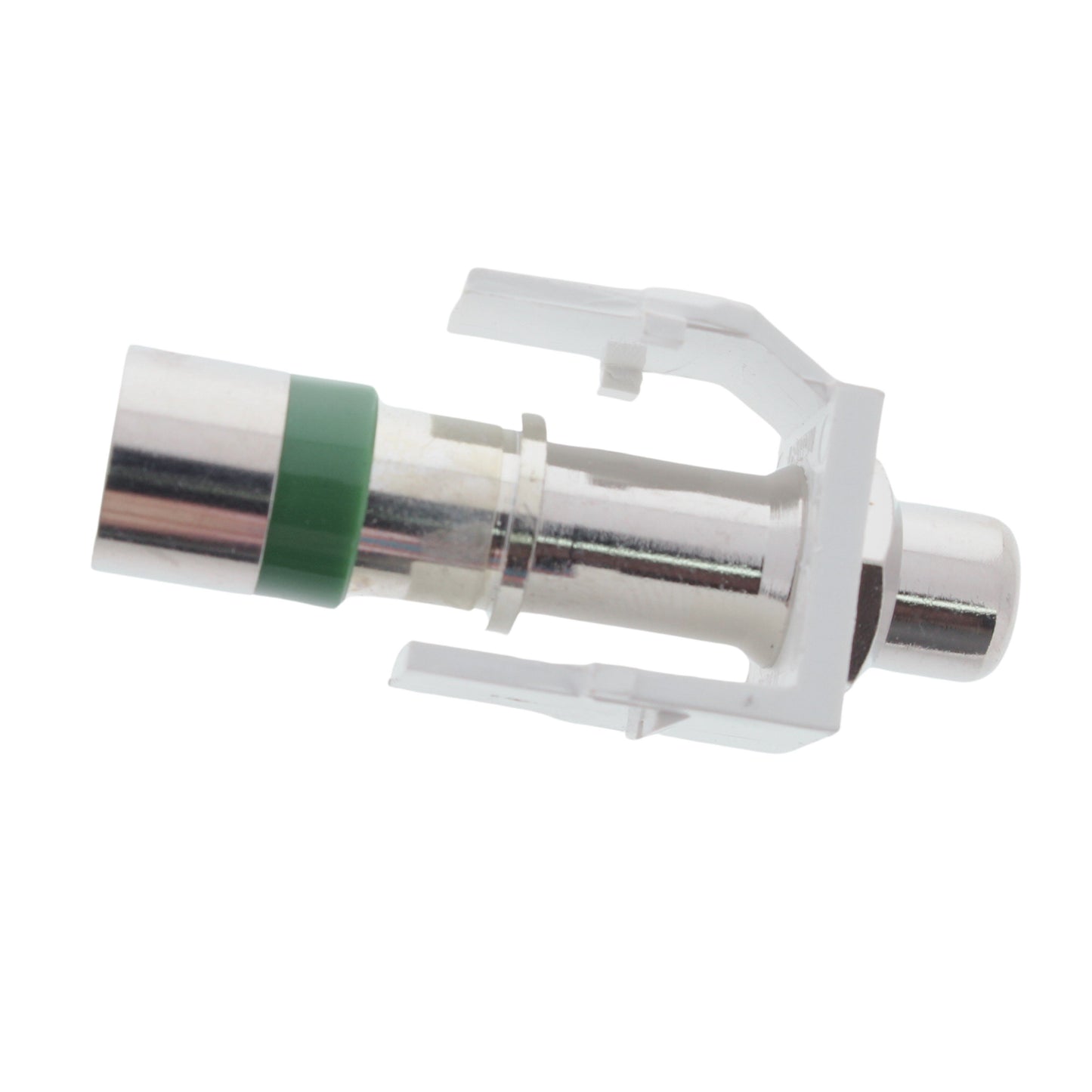 Leviton Quickport White RCA Jack Coaxial Cable Connector Blue Barrel 40782-RLW