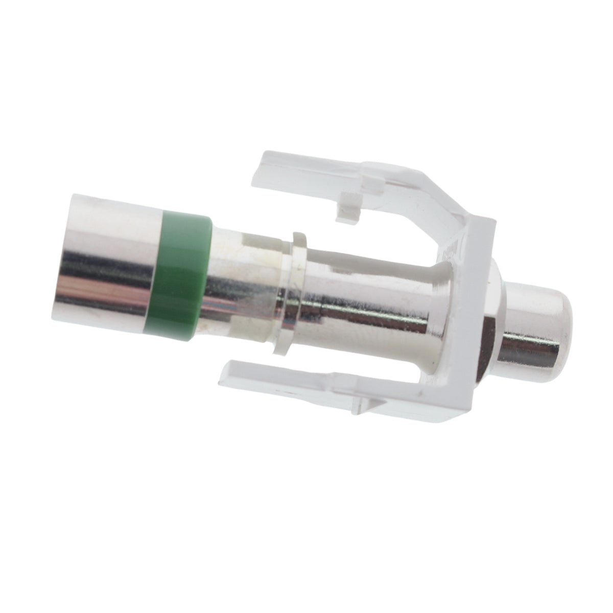 Leviton Quickport White RCA Jack Coaxial Cable Connector Blue Barrel 40782-RLW