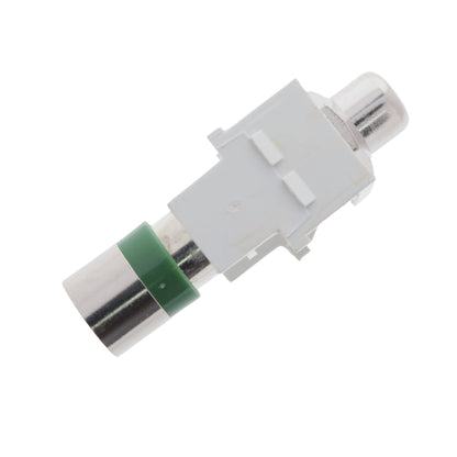 Leviton Quickport White RCA Jack Coaxial Cable Connector Blue Barrel 40782-RLW