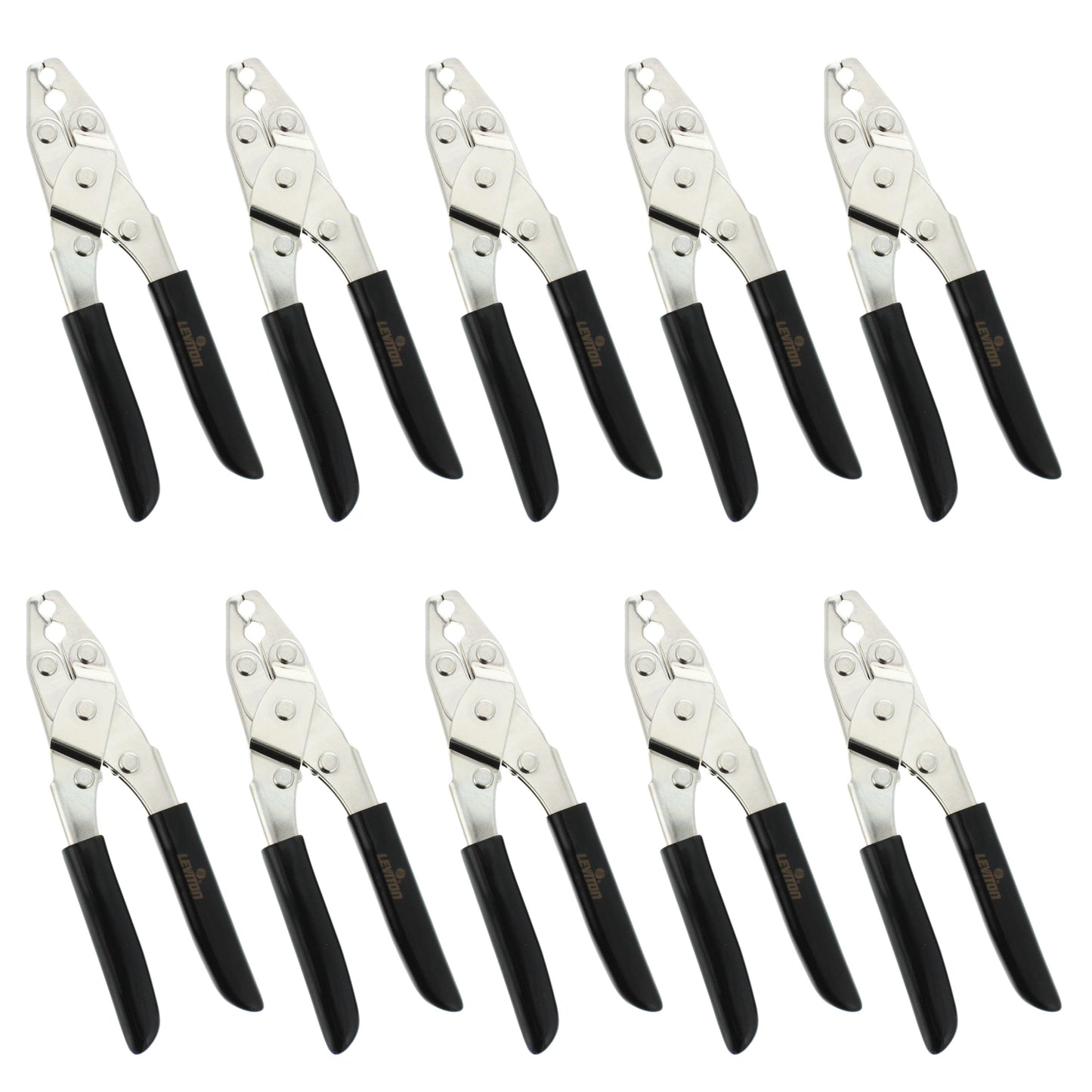 10 Leviton Video Coax Crimp Tool Kit w/ Cable Strippers RG6 RG59 40809-VCK
