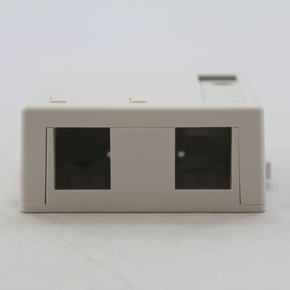 Leviton 40822-BW White 2-Port Raceway Quickport Surface Mount