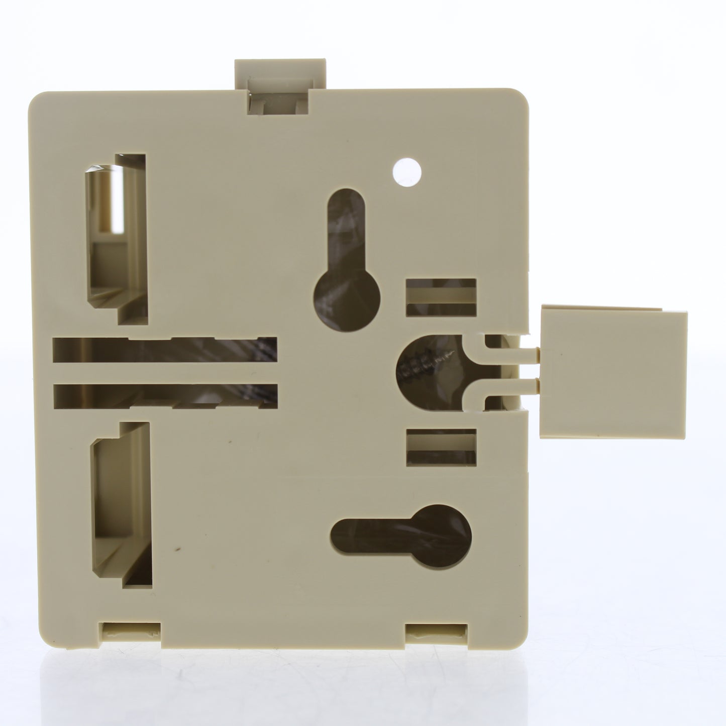 Leviton Ivory 2-Port Quickport Surface Mount Jack Housing w/ ID Plate 40822-IR
