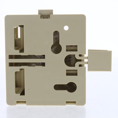 Leviton Ivory 2-Port Quickport Surface Mount Jack Housing w/ ID Plate 40822-IR