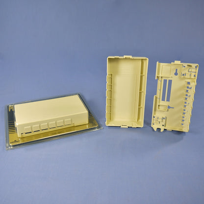 30 Leviton 6-Port Ivory Surface Mount Quickport Wallplate Module Boxes 40826-I