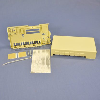Leviton 6-Port Ivory Surface Mount Audio Quickport Housing Wallplate Box 40826-I