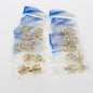 10 Pair Leviton Almond Quickport RCA Jacks Gold Stereo Black Red Stripe 40830-A