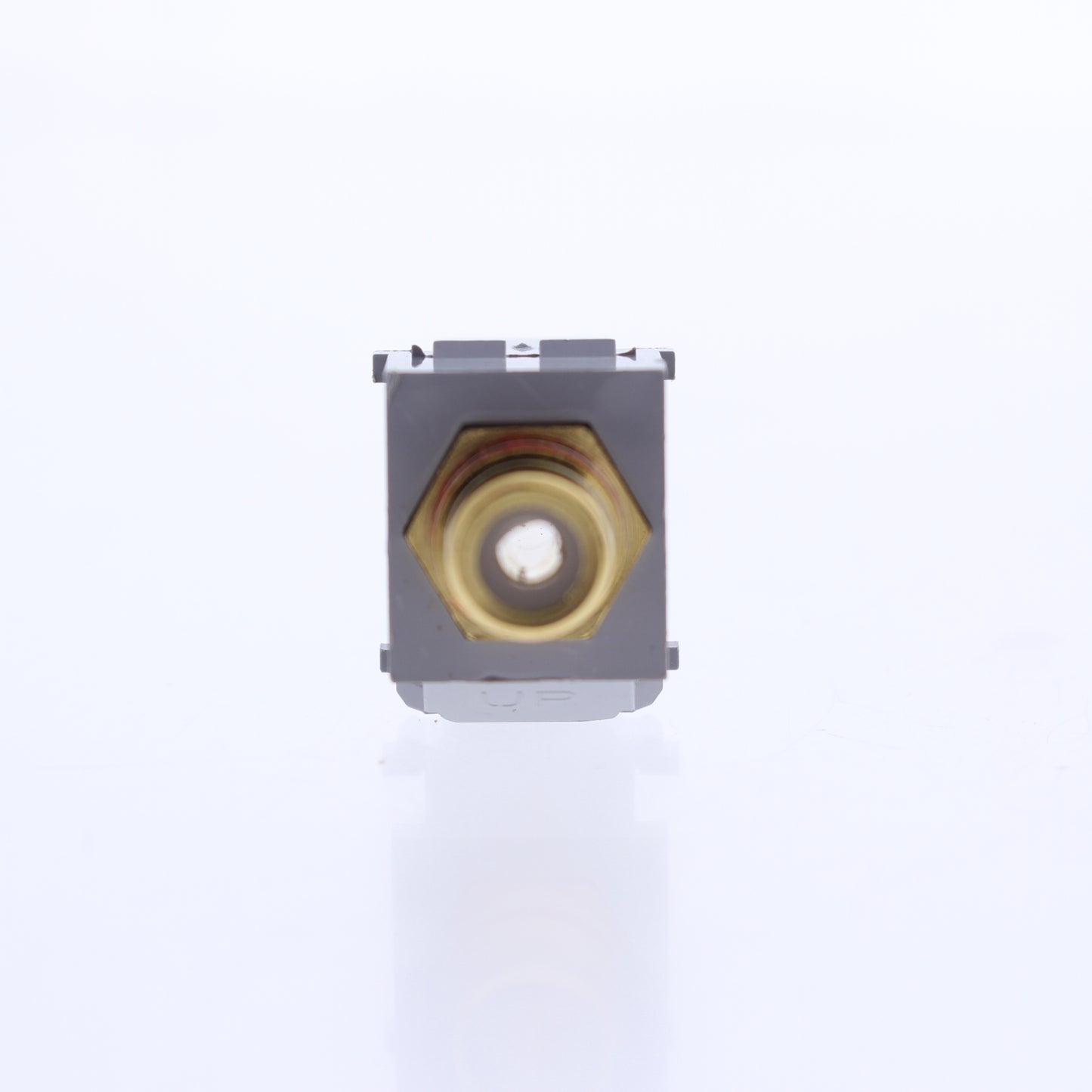 Leviton 40830-BGR Gray Quickport RCA Video Gold Jack w/ Red Stripe