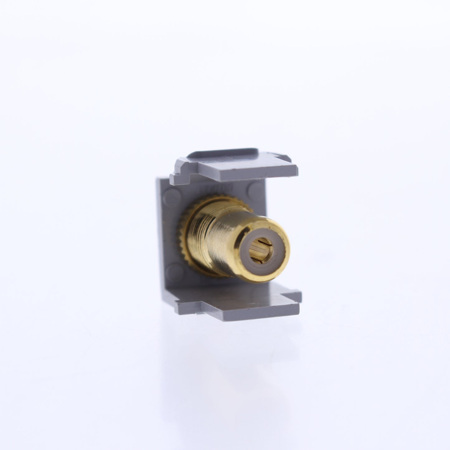 Leviton 40830-BGR Gray Quickport RCA Video Gold Jack w/ Red Stripe