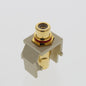Single Leviton Ivory Quickport Stereo RCA Jack Gold Plated Red Stripe 40830-BIR