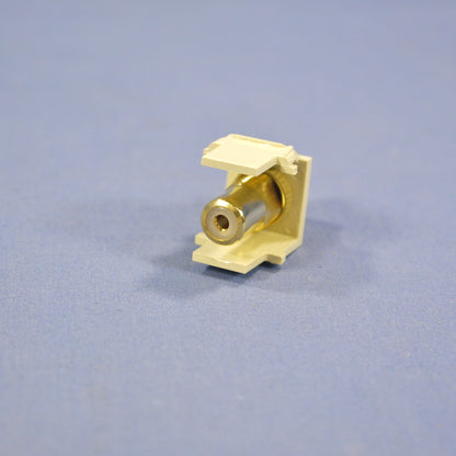 Leviton 40830-BIY Quickport RCA Video Gold Jack with Yellow Stripe