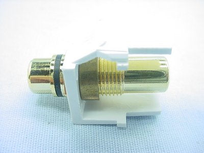 Leviton Quickport RCA Jack Black/White 40830-BWE
