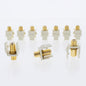 10 Leviton Almond Quickport Gold Coaxial Cable Connector Jack Coax 40831-A