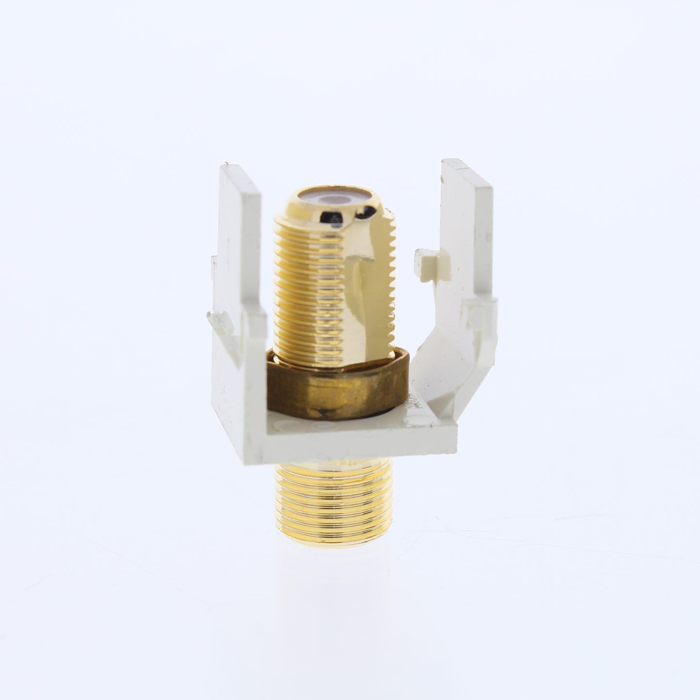 10 Leviton Almond Quickport Gold Coaxial Cable Connector Jack Coax 40831-A