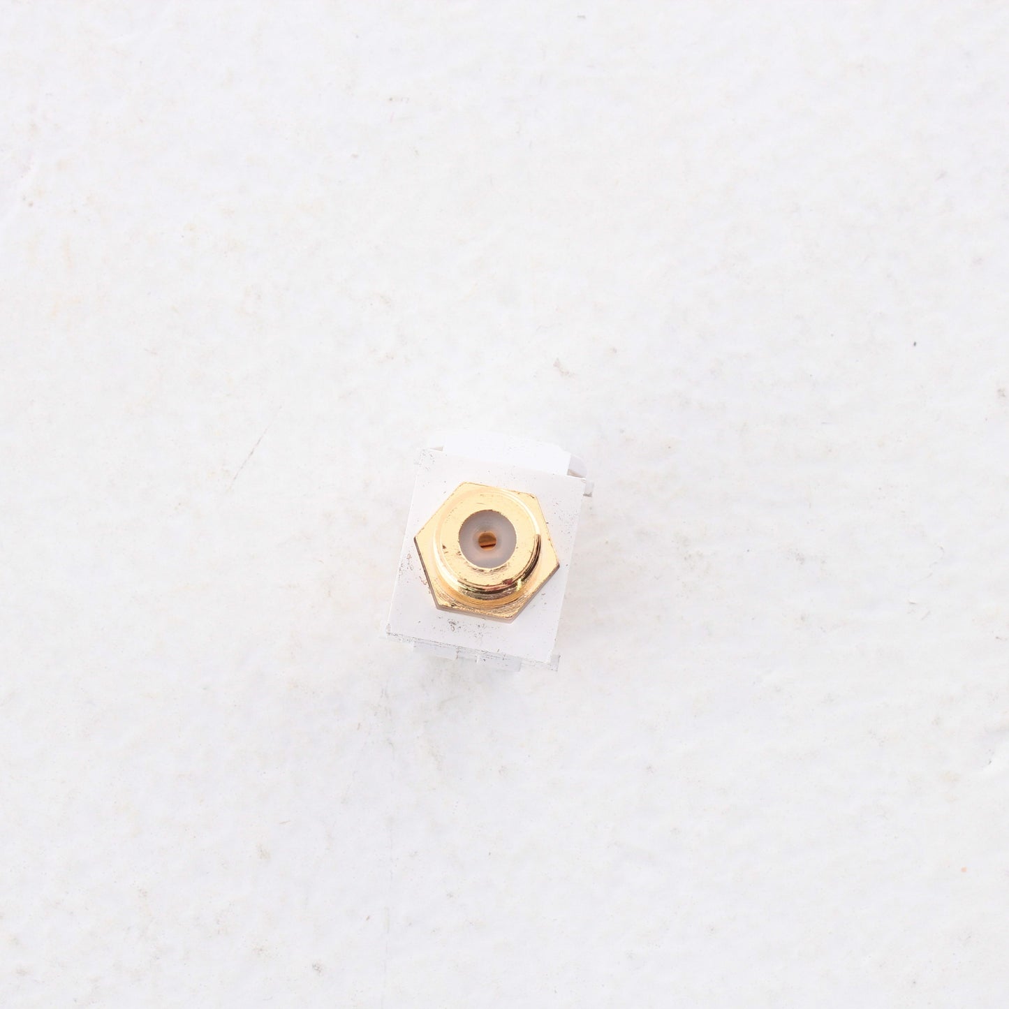 10 Leviton White Quickport Gold Coaxial Cable Connector Jacks 40831-W