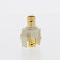 Leviton 40832-AR Almond Gold-Plated Quickport Feedthrough Female BNC 50 Ohm Jack