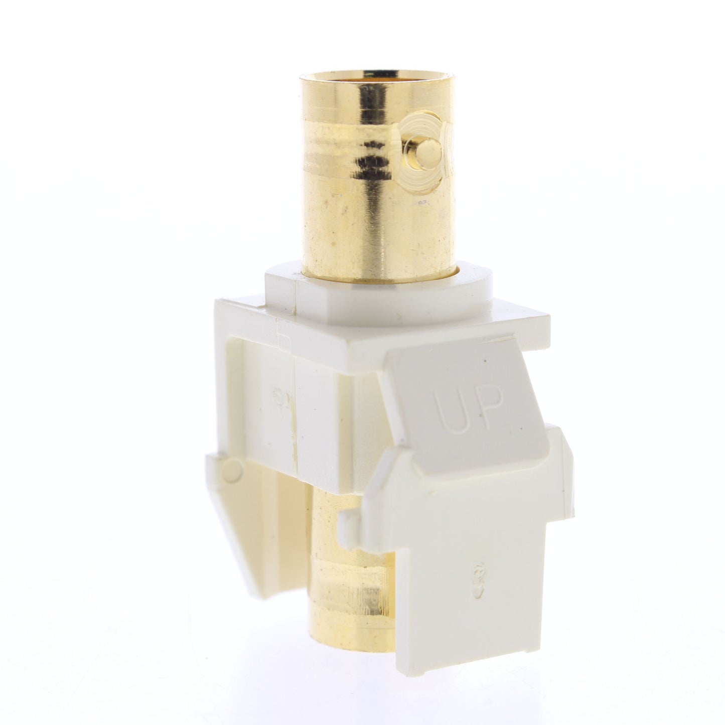 Leviton 40832-I Ivory BNC Quickport Jack Snap-In Bulkhead Module Insert