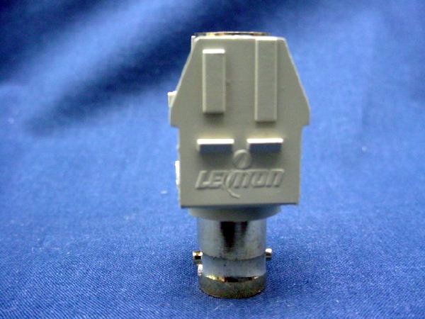 Leviton Ivory Quickport Feed-Thru Female BNC Snap-In Gold-Plated Jack 40832-BI