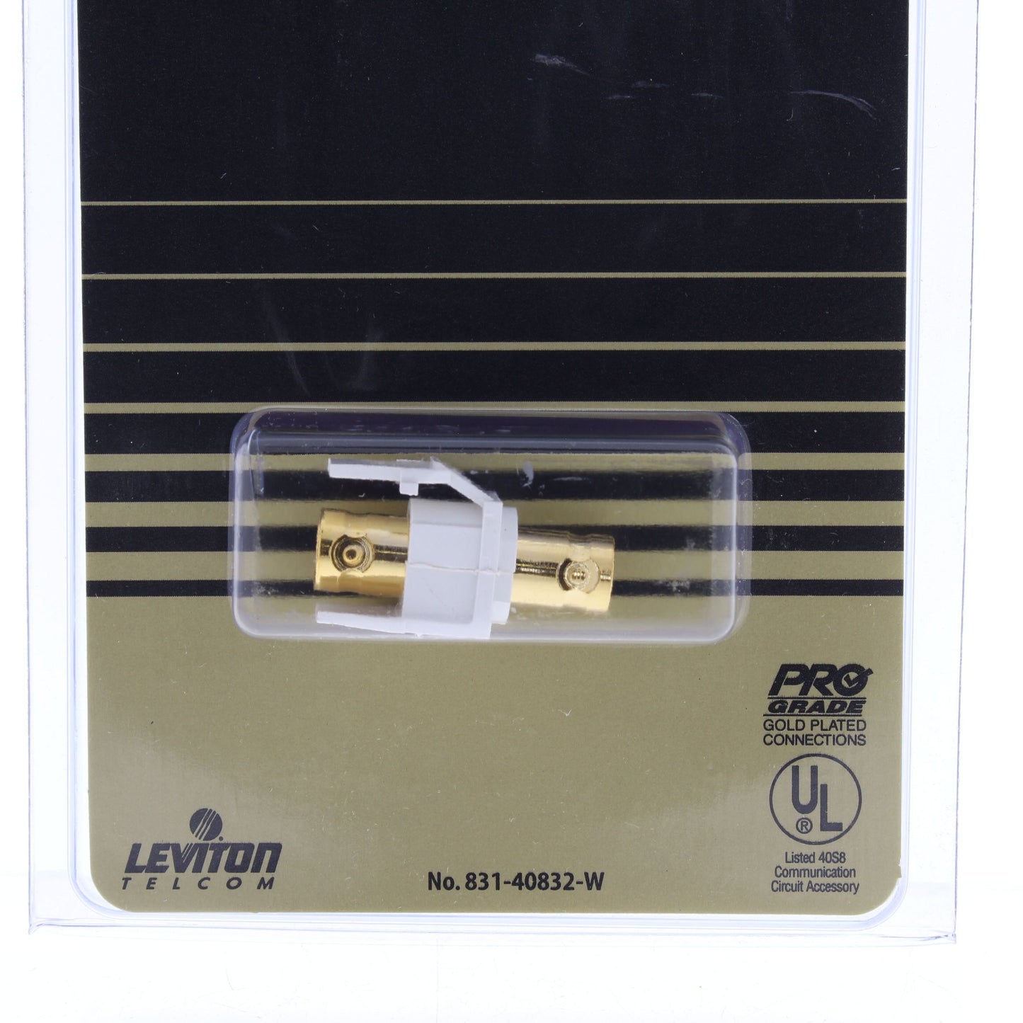 Leviton Quickport BNC Video Jack 40832-W