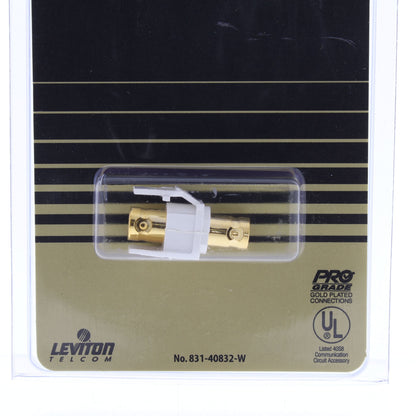 Leviton Quickport BNC Video Jack 40832-W