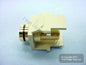 Leviton Black/Ivory Quickport Gold Banana Jack 40837-BIE
