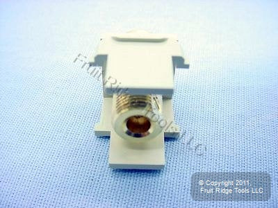 Leviton Black/Ivory Quickport Gold Banana Jack 40837-BIE